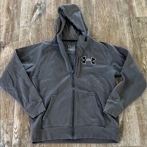 Under Armour Charged Storm
Loose ColdGear full-zip hoodie grey Sz L. Pre-owed